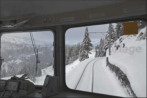 On the train to Murren