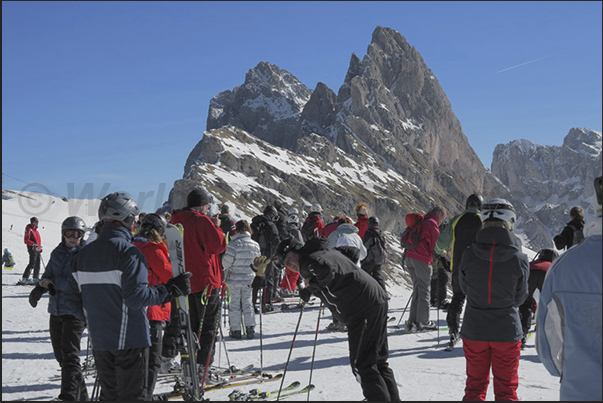 The ski resorts of Mount Seceda