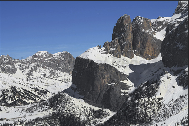 The rocky mountains of the Sella group