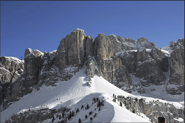 The mountains above Corvara
