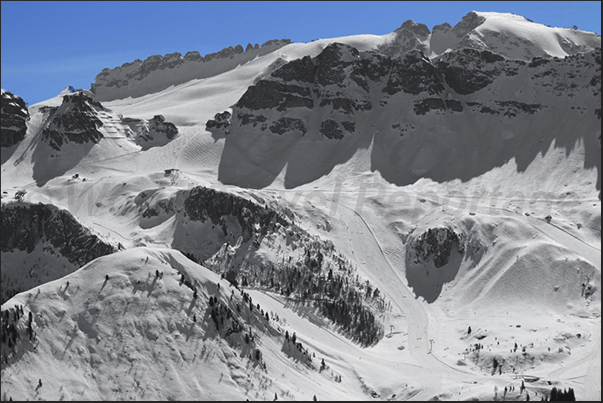 The ski slopes of Porta Vescovo