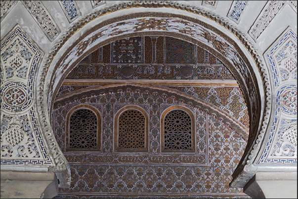 Sevilla. Moorish architecture inside the Alcazar