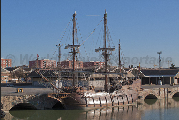 Galleon moored on the River Guadalquivir