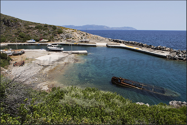 Small port of Aghia Patrikia north of Agia Pelagia. Oriental Coast Small port of Aghia Patrikia north of Agia Pelagia. Oriental Coast