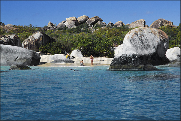 Virgin Gorda Island. The Round Rock Park of The Bath Virgin Gorda Island. The Round Rock Park of The Bath