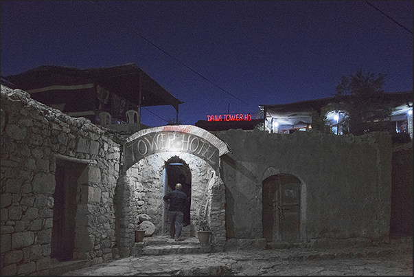 Dana village. Tower Hotel in the old village Dana village. Tower Hotel in the old village