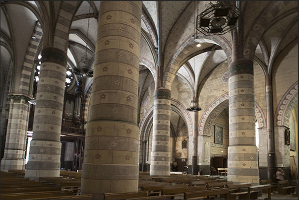 Digne. Interior of Saint Jérome cathedral Digne. Interior of Saint Jérome cathedral