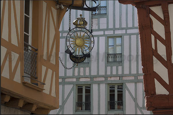 The old half-timbered houses from the 17th and 18th centuries are one of the architectural features of the city of Vannes The old half-timbered houses from the 17th and 18th centuries are one of the architectural features of the city of Vannes