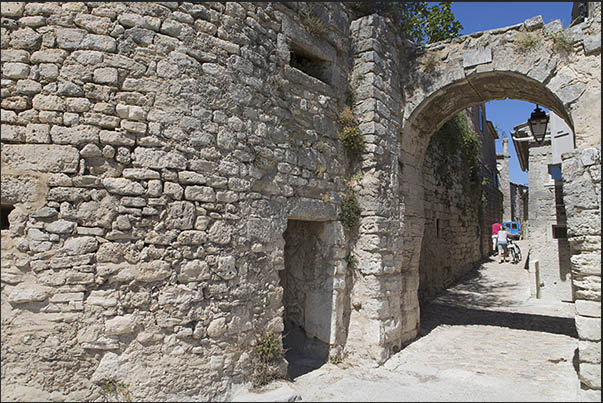 The alleys of the medieval village of Lacoste that rise towards the castle The alleys of the medieval village of Lacoste that rise towards the castle
