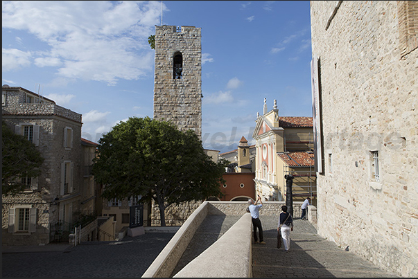 Notre Dame de l 'Immaculée cathedral near the ascent to the ramparts of Montée Dor de la Souchčre Notre Dame de l 'Immaculée cathedral near the ascent to the ramparts of Montée Dor de la Souchčre