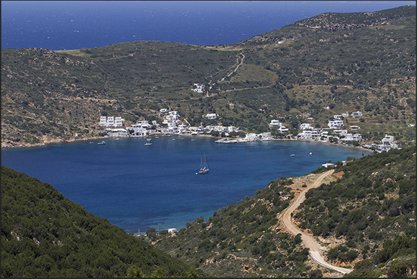 Vathi Bay on the south west coast of the island Vathi Bay on the south west coast of the island