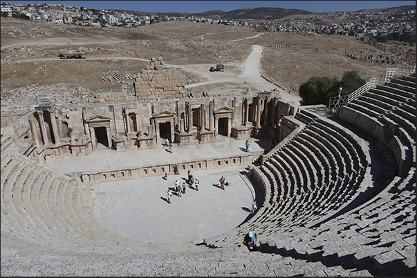 The theatre on the hill to the south of the site The theatre on the hill to the south of the site