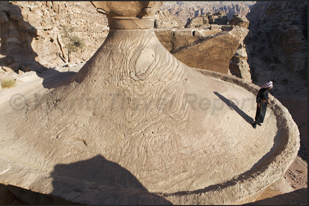 The roof of the Al-Deir Temple known as The Monastery The roof of the Al-Deir Temple known as The Monastery