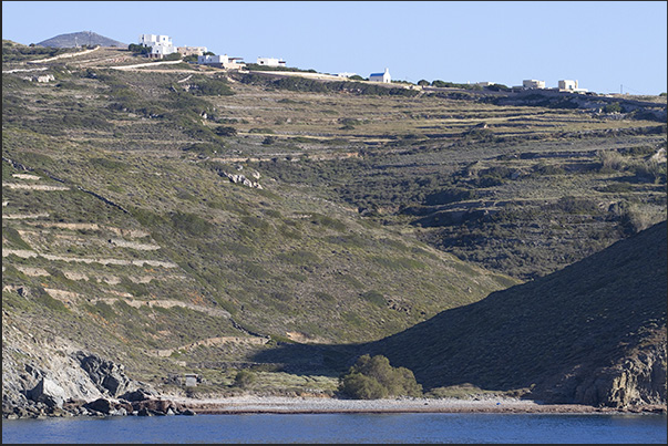 North coast near Koraka Cape. Beach below the little church of Ioannis Prodromos.
