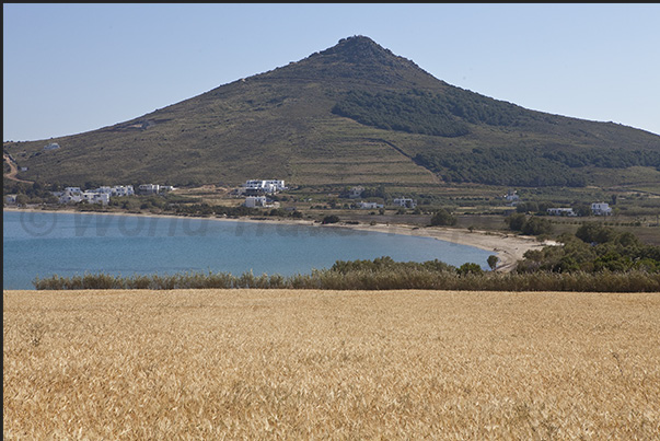 Kefalos Bay and the hill from which the church of Aghios Ioannis dominates