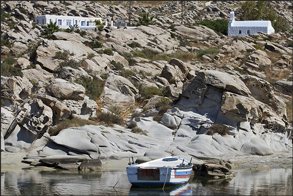 The fishing port in Vigla near Cape Korakas
