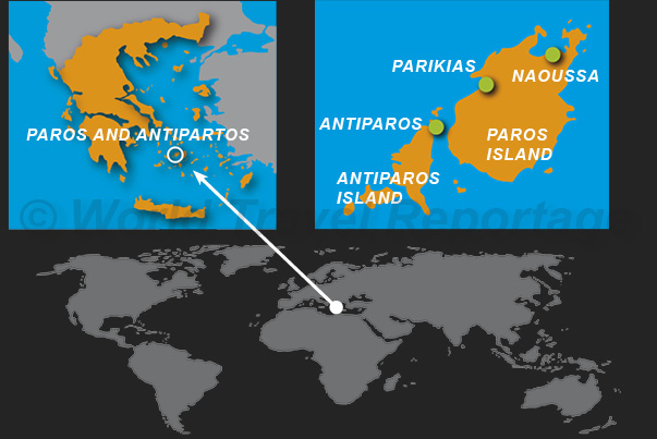 Where are Paros and Antiparos Islands