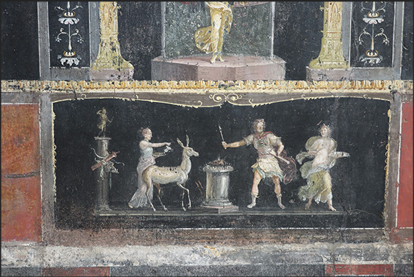 The frescoes in the villa are in a perfect state of preservation and highlight the artistic skills of the ancient Roman painters