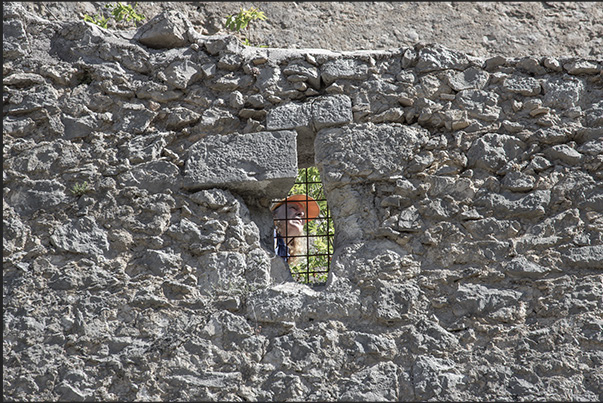 Observation windows along the walls from which the guards protecting the fortress monitored any potential enemies