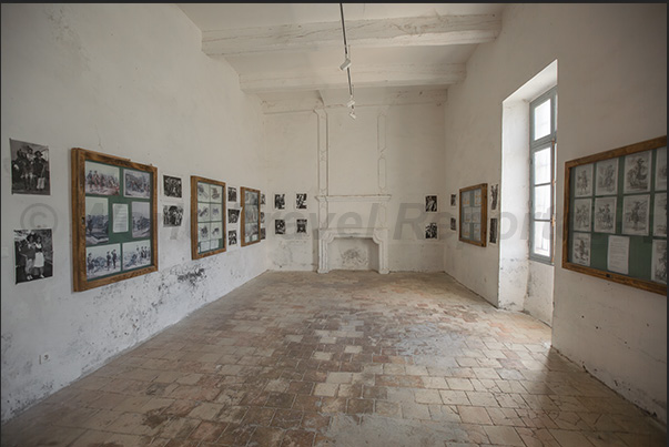 Of the splendor of the rooms where the commanders and their families met, only the fireplace remains