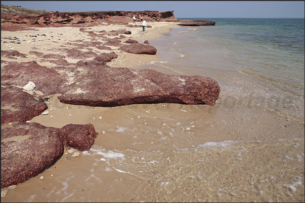 Garig Gunak Barlu NP. The coast reef-protected Garig Gunak Barlu NP. The coast reef-protected
