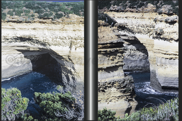 Great Ocean Road. The coastline called The 12 apostles. The grotto Great Ocean Road. The coastline called The 12 apostles. The grotto