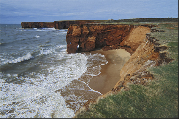 The west coast of the island of Cap aux Meules The west coast of the island of Cap aux Meules