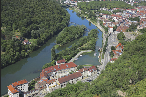 The Doubs River seen from the citadel of Besançon The Doubs River seen from the citadel of Besançon