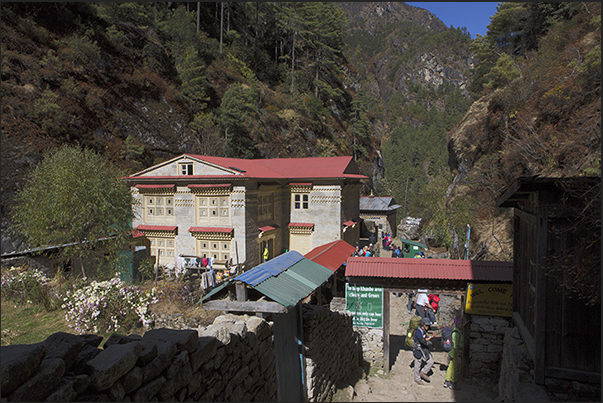 Police place to Monjo for permission to enter in the Sagarmatha (Everest) National Park Police place to Monjo for permission to enter in the Sagarmatha (Everest) National Park