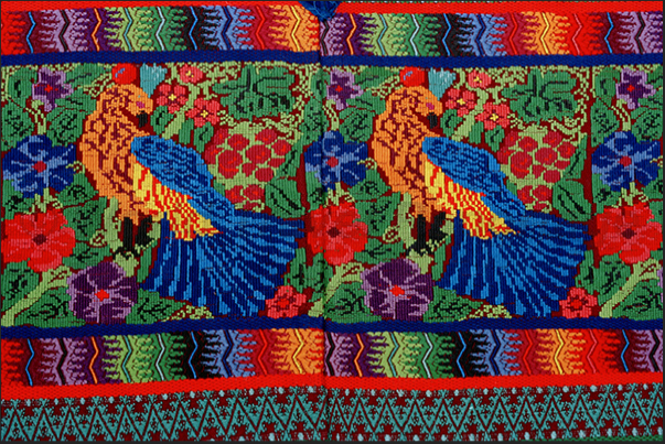 A traditional Maya carpet. Everyone with a symbolic meaning-religious as well as colors A traditional Maya carpet. Everyone with a symbolic meaning-religious as well as colors