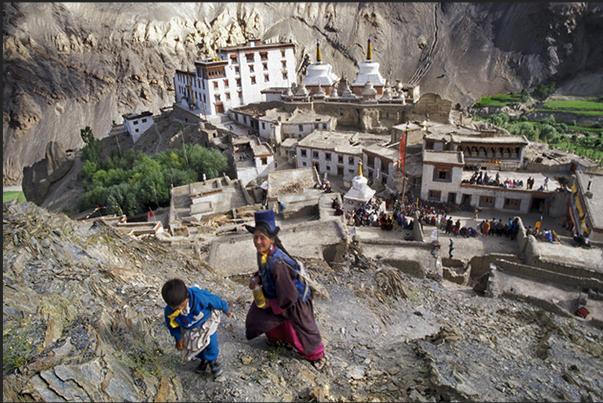 Lamayuru Monastery during the festival of dance. An event that takes place at 2nd and 5th month of the Tibetan lunar calendar Lamayuru Monastery during the festival of dance. An event that takes place at 2nd and 5th month of the Tibetan lunar calendar